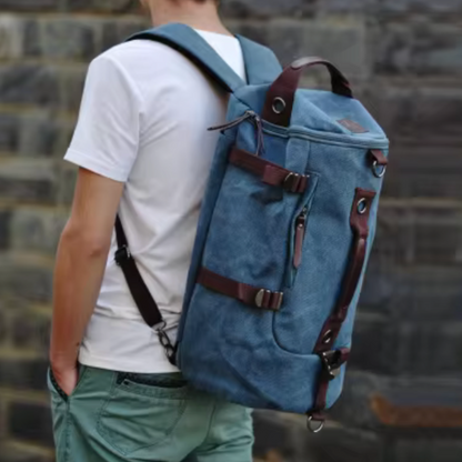 Sac à dos de voyage - en toile pour homme &amp; femme - convertible bandoulière - Stan