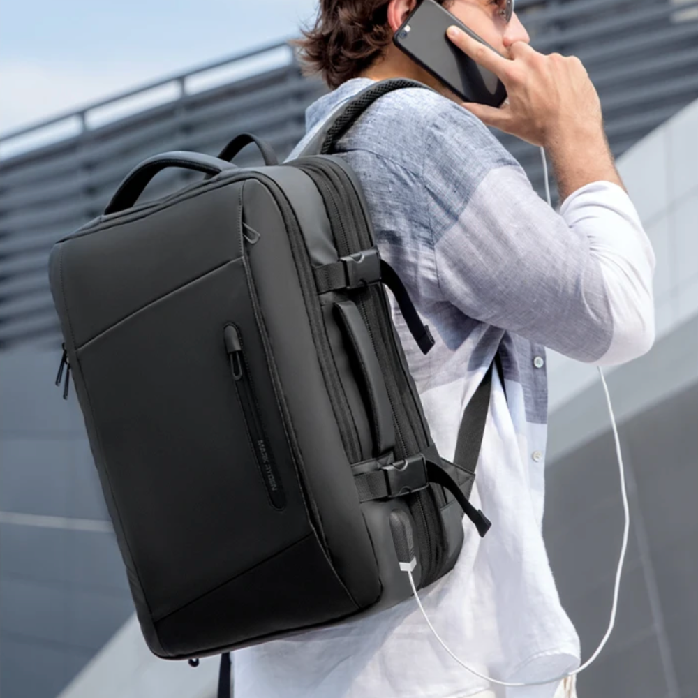 Sac à dos de voyage étanche - grande capacité - double compartiment - prise rechargement smartphone - Ventura